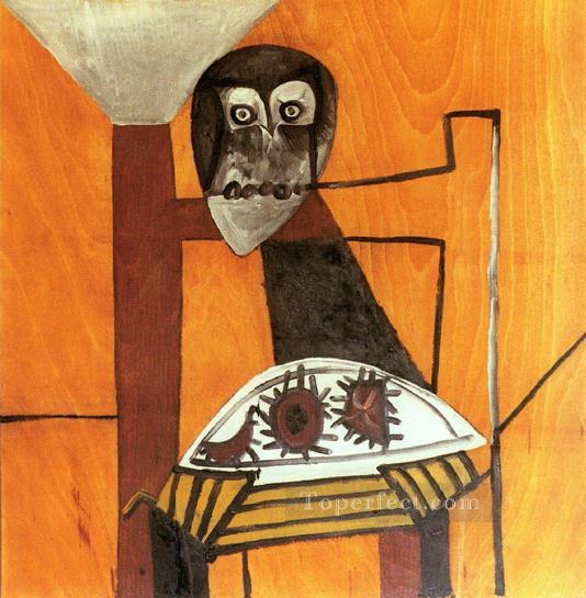 Still Life with the Owl and the Three Sea Urchins 1946 cubist Pablo Picasso Oil Paintings
